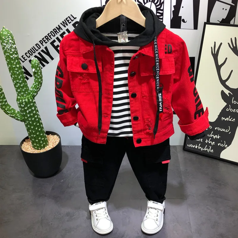 Spring Autumn Jeans Jacket for Kids Babies Outerwear